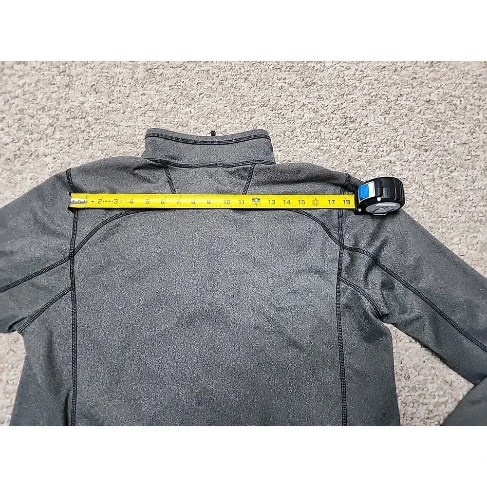 North Face Mens Tech 1/4 Zip Fleece Pullover Outdoors Gray‎ Size Large